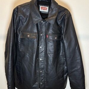 Levi's Black Lightweight Shirt Jacket with Tailored Fit